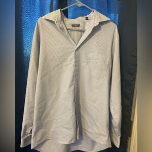 Van Heusen Flex Blue and White Striped Shirt